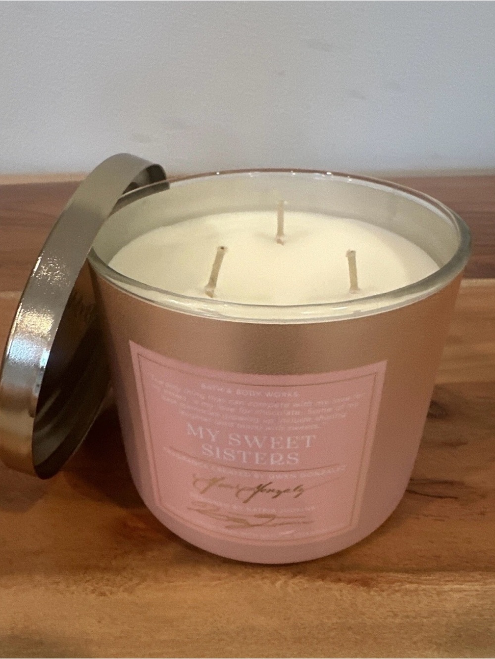 Bath & Body Works: 14.5 Oz 3-Wick Candle: My Sweet Sisters